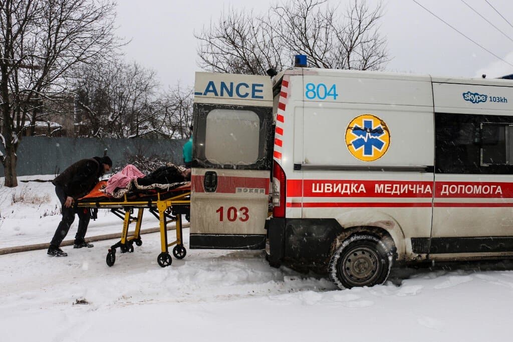 Akna robbantott fel egy mentőautót Ukrajnában, a 60 éves sofőr a helyszínen szörnyethalt
