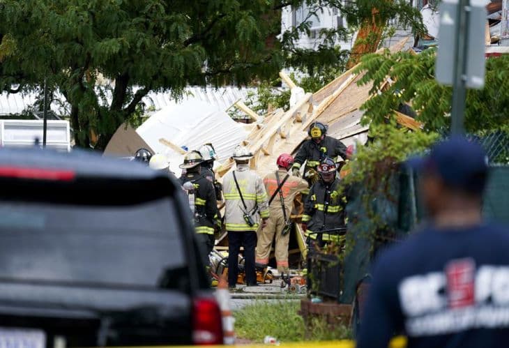 Összeomlott egy épülőfélben lévő ház Washingtonban, több munkás megsérült