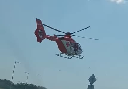 Lezuhanó munkáshoz riasztották a mentőhelikoptert Dunaszerdahelyen