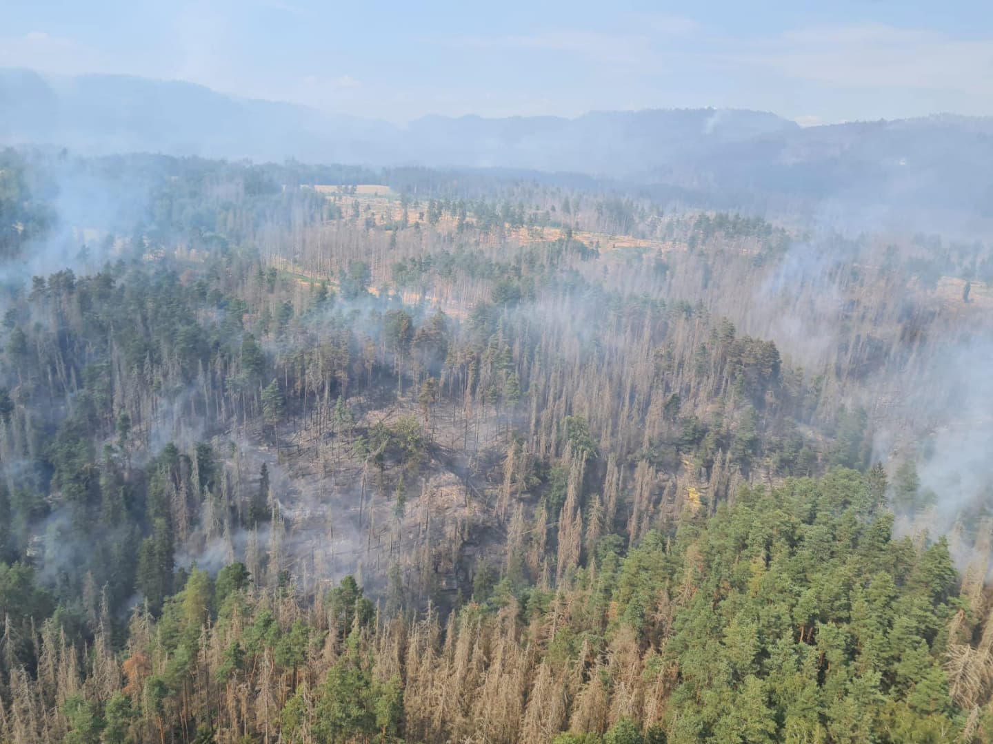Emberi gondatlanság okozhatta az óriási erdőtüzet, a tűzoltók már több mint egy hete küzdenek a lángokkal (FOTÓK)