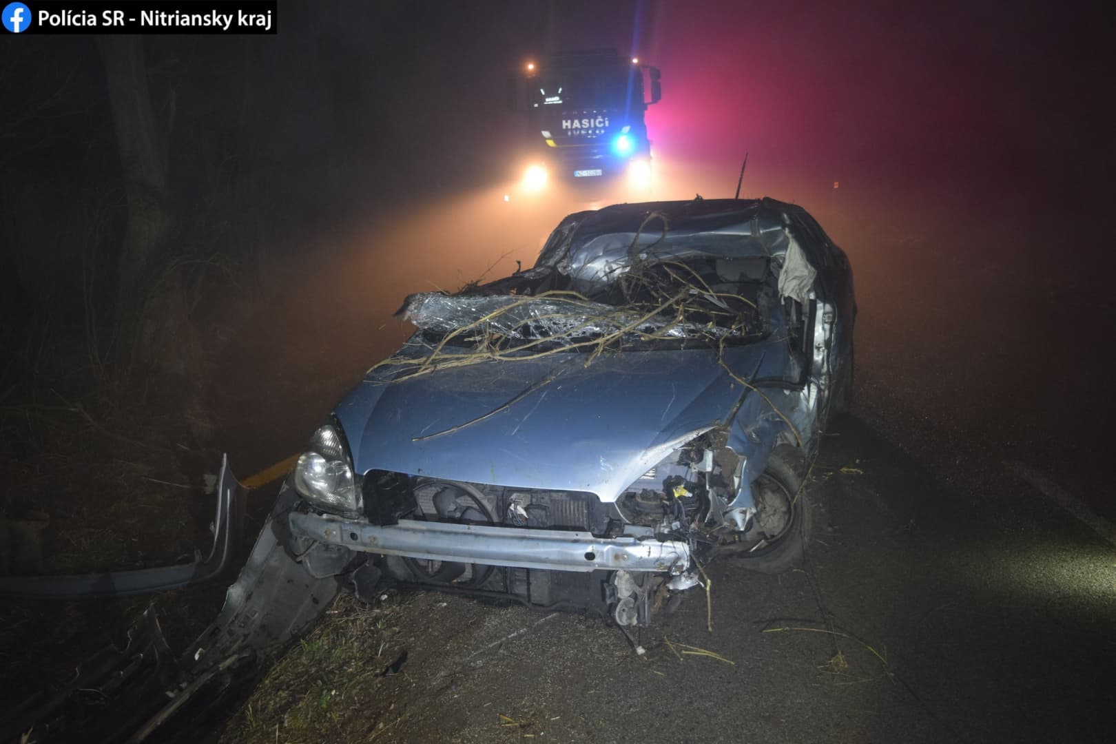 TRAGIKUS BALESET: Ketten meghaltak, miután kocsijuk egy fának csapódva az árokba zuhant