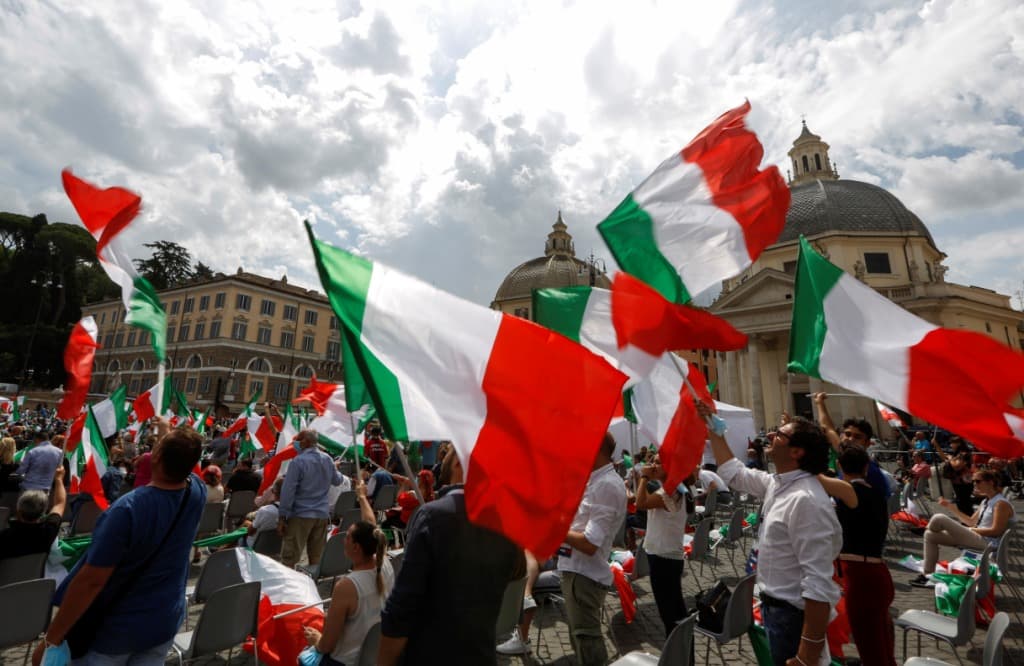 Politikai vita kerekedett Olaszországban a nemzet daláról