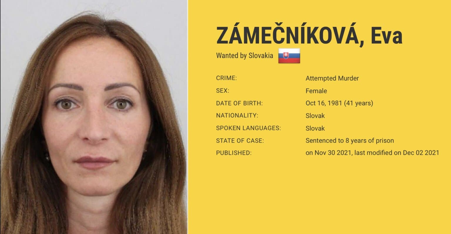 Egész Európa keresi ezt a szlovákiai nőt – mindössze két hónappal a házasságuk után akarta megöletni férjét