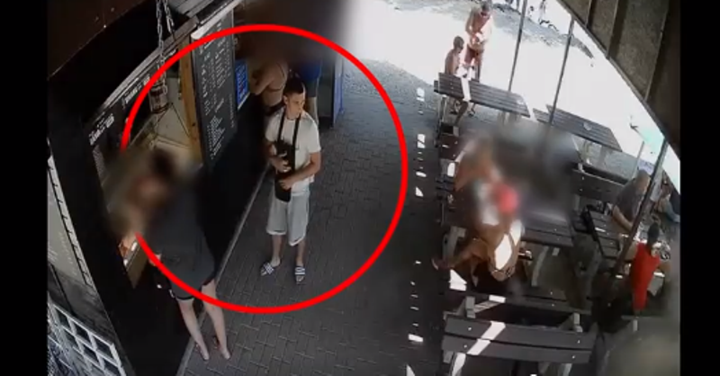 Eltette az elejtett pénztárcát a büfénél, ezt a fickót keresi a rendőrség (videó)